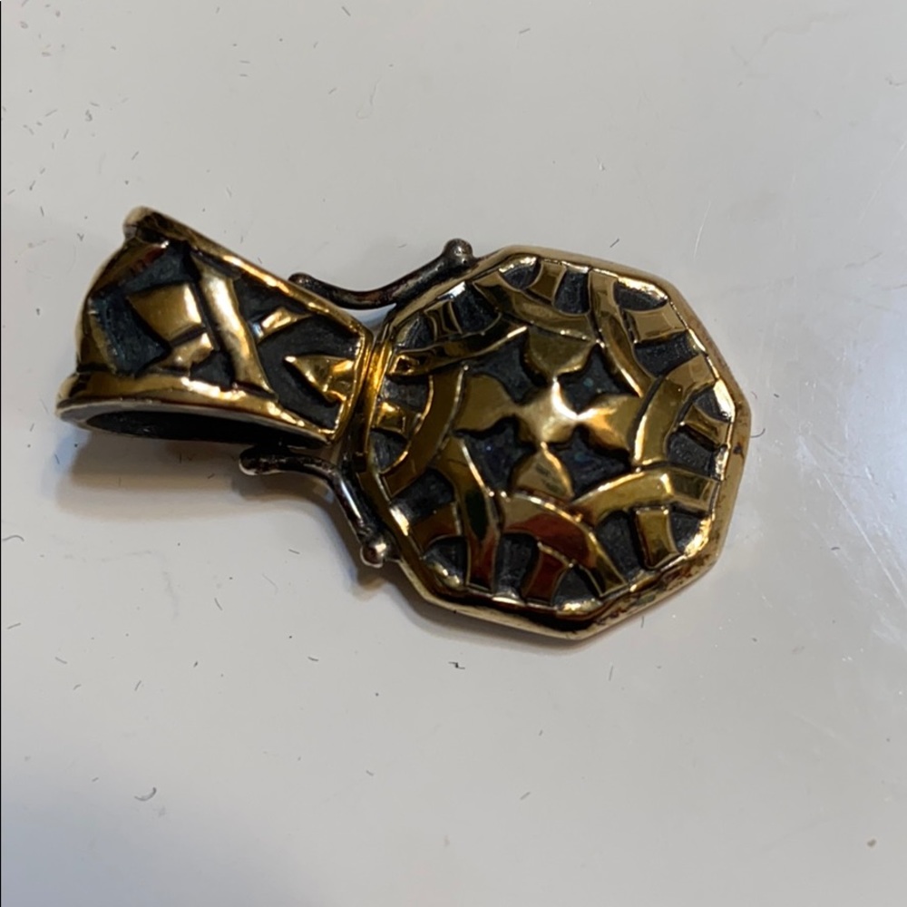 John Hardy Gold and Black Pendant Charm